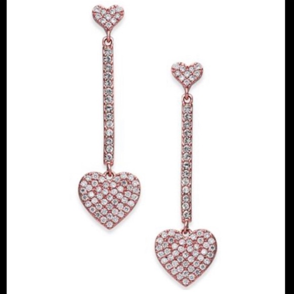 kate spade Jewelry - 💥SALE!💥 NWT KS Rose Gold Pavé Heart Drop Earring